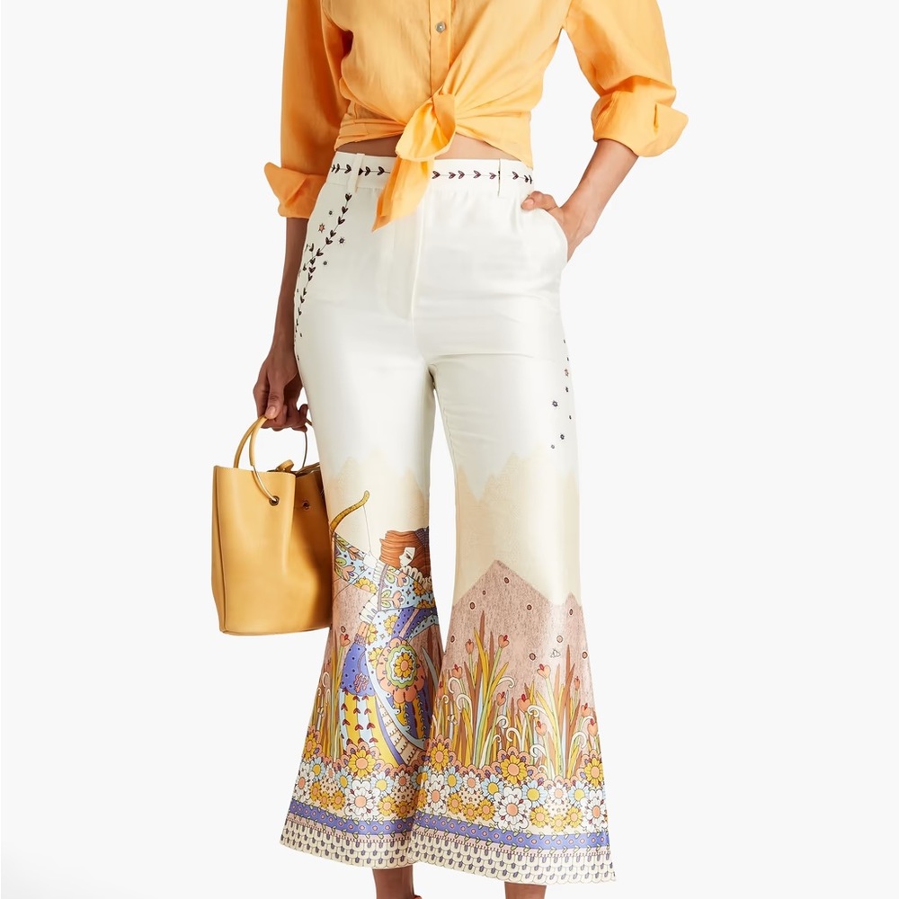 ZIMMERMANN
Printed silk crepe de chine kick-flare pants - Picture 2 of 11